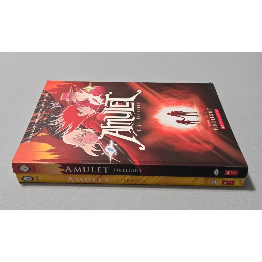 Amulet Graphic Novel Series Books 7 and 8 by Kazu Kibuishi Paperback Scholastic